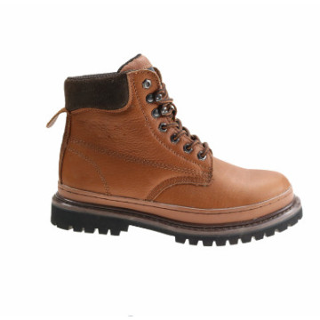 100% Waterproof  Full Grain Leather Slip Oil Resistance Sturdy Work  Safety Shoes